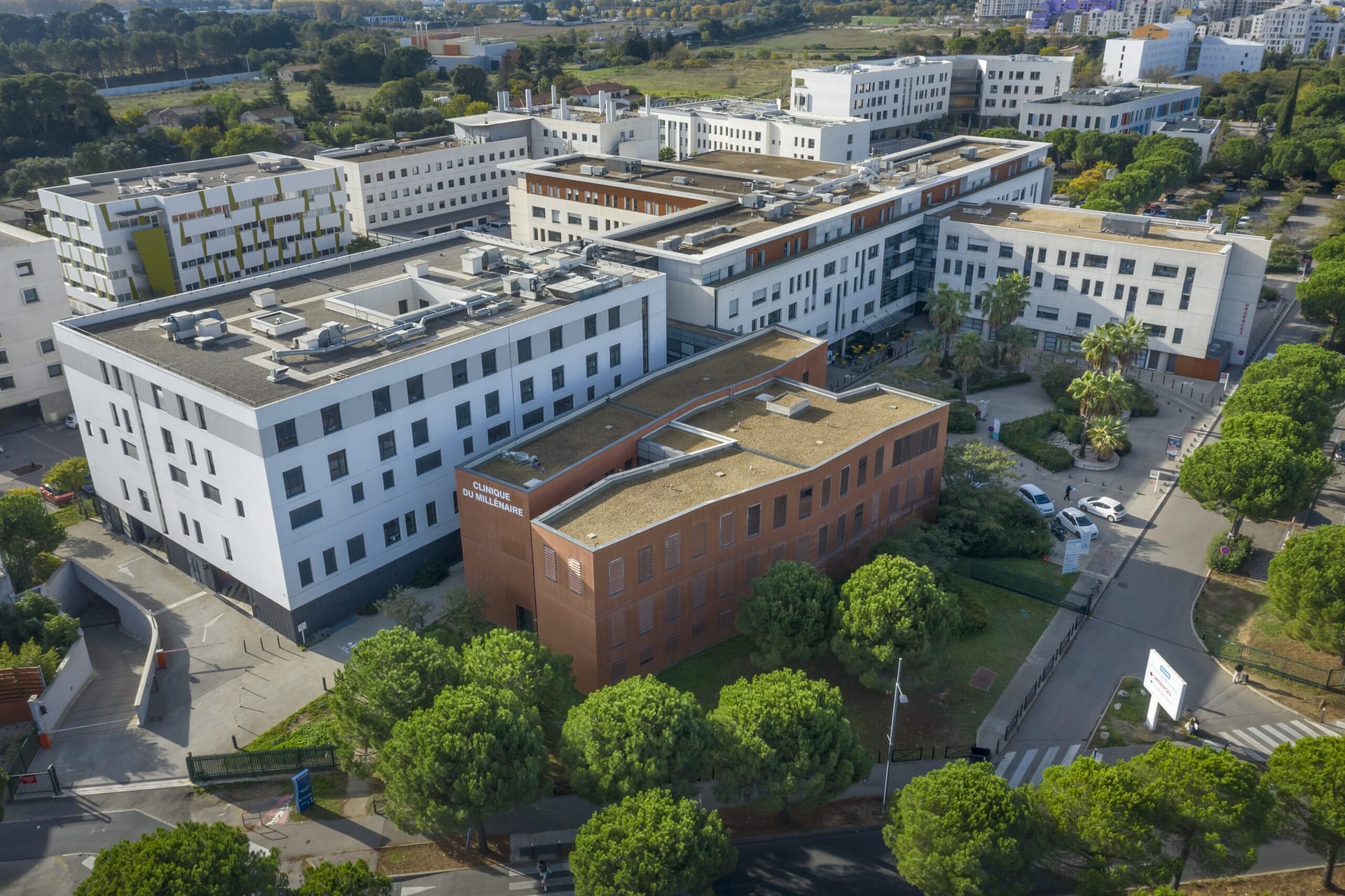 Aerial view Millénaire Clinic