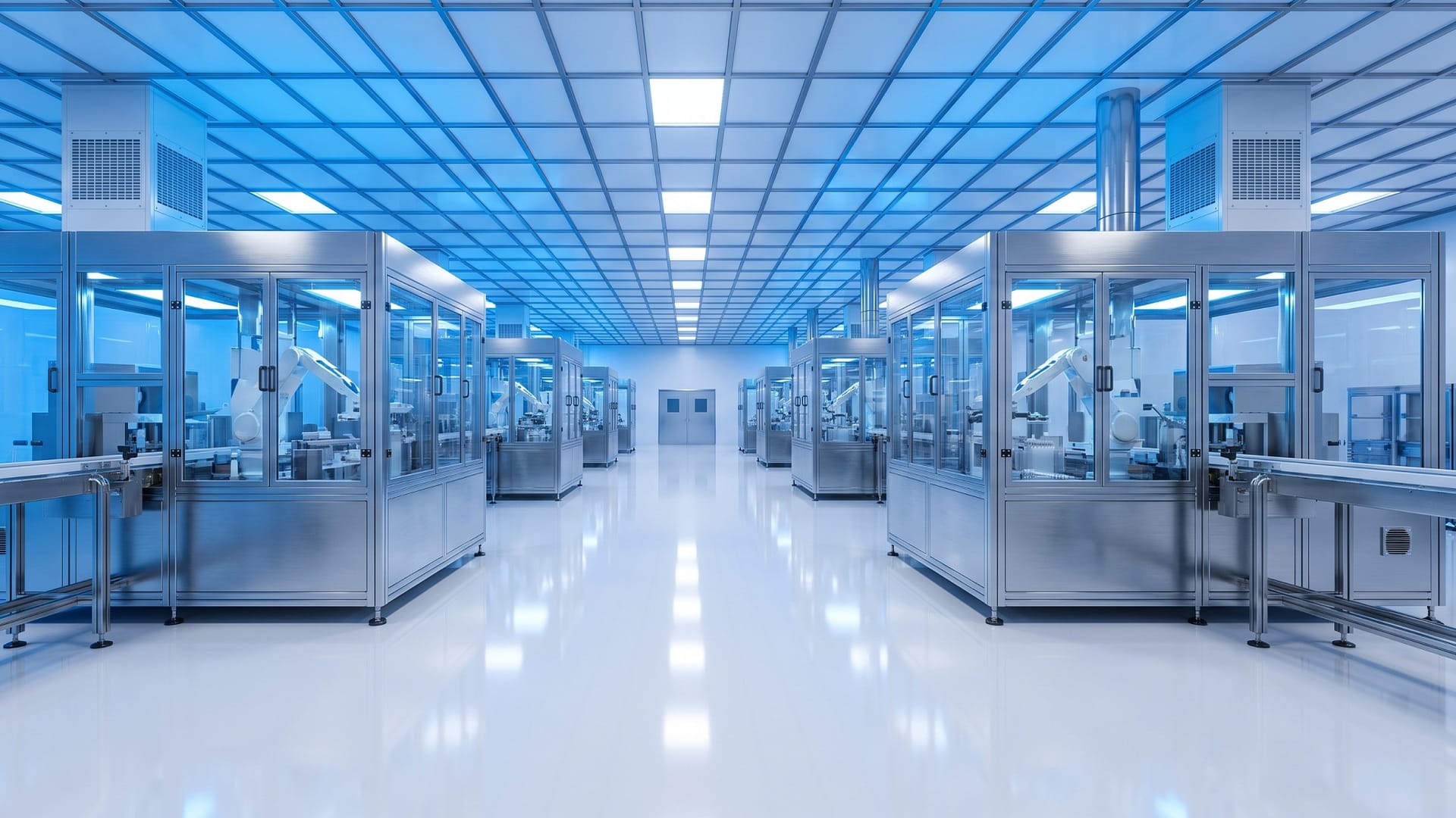 Salle de laboratoire pharmaceutique